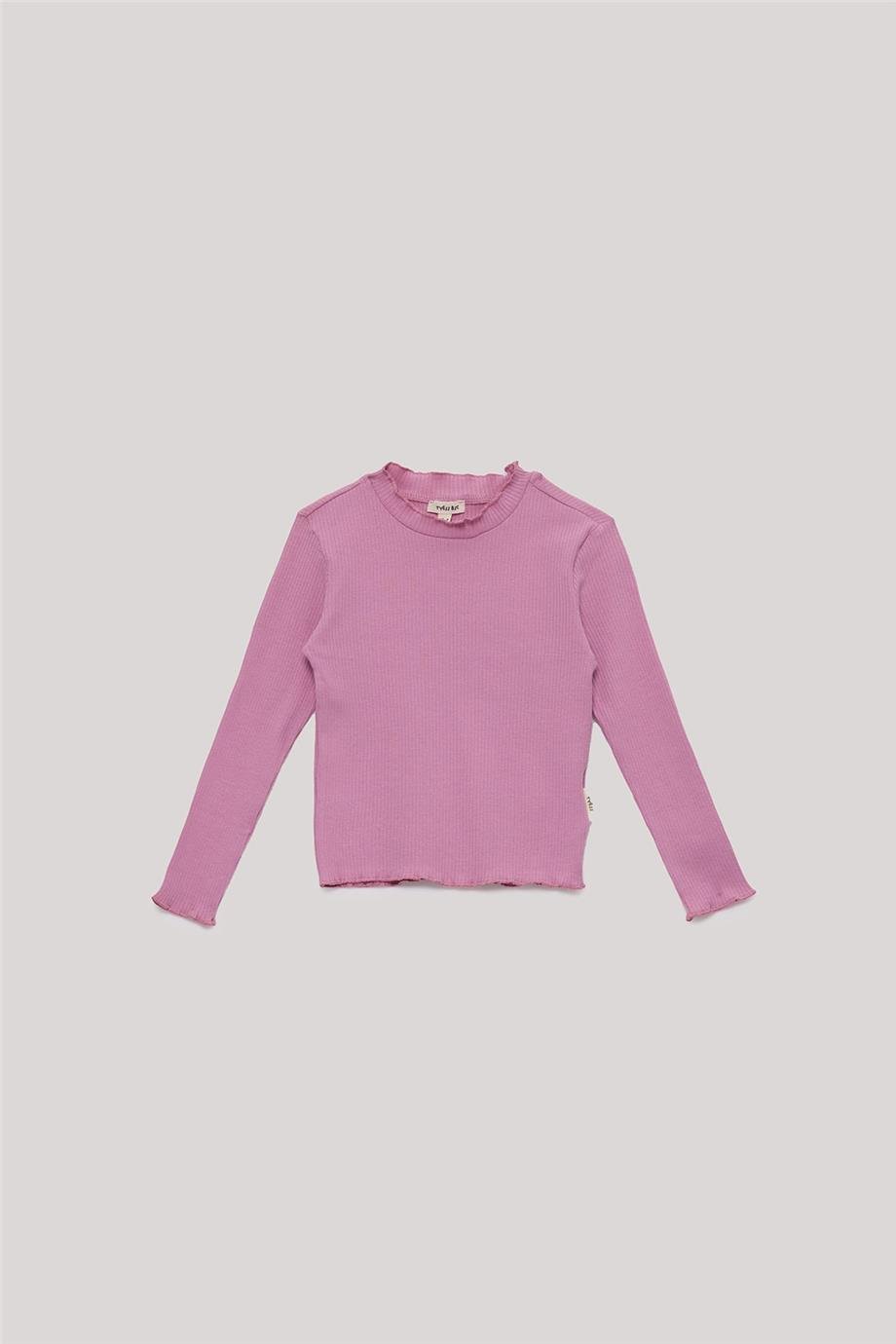 Tyess Basic Kız Çocuk Pembe T-Shirt