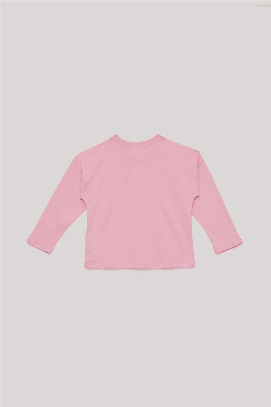 Tyess Basic Kız Çocuk Pembe T-Shirt