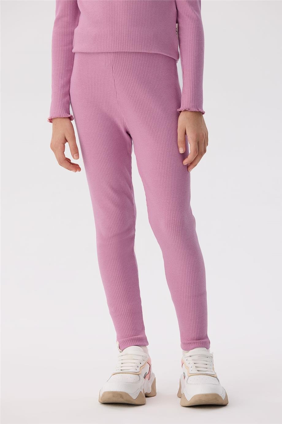 Tyess Basic Kız Çocuk Pembe Tayt