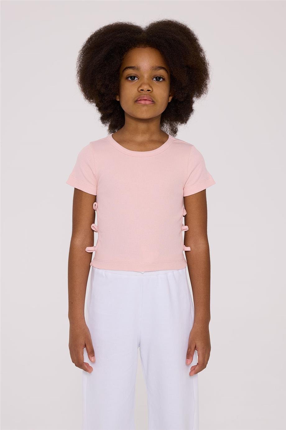 Tyess Basic Kız Çocuk Pembe TshirtTyess Basic Kız Çocuk Pembe Tshirt
