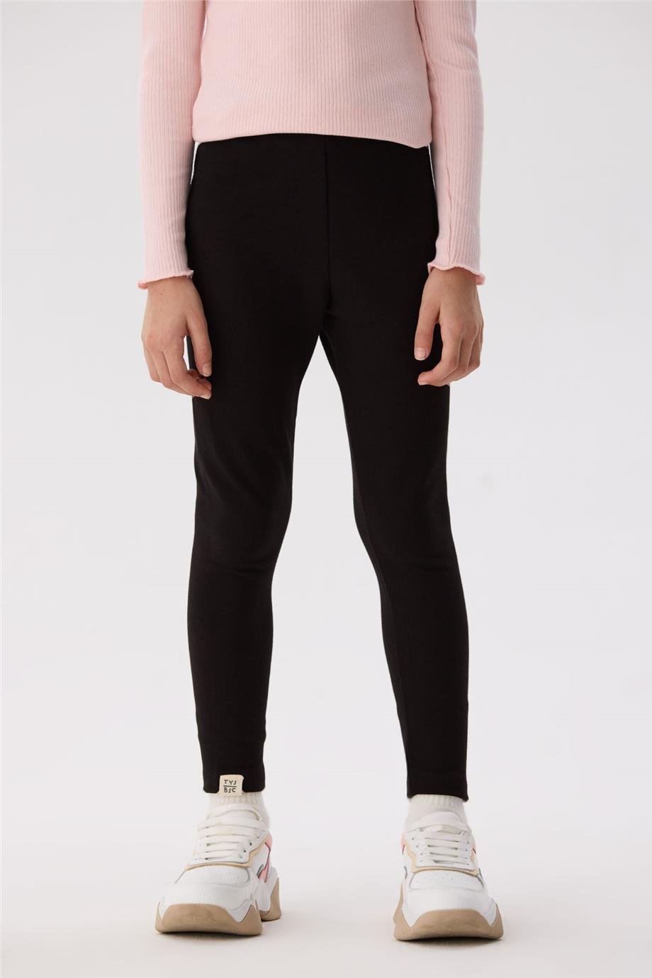 Tyess Basic Kız Çocuk Siyah Tayt