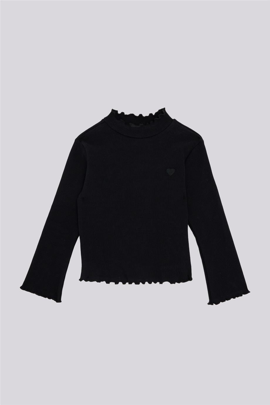 Tyess Basic Kız Çocuk Siyah TshirtTyess Basic Kız Çocuk Siyah Tshirt