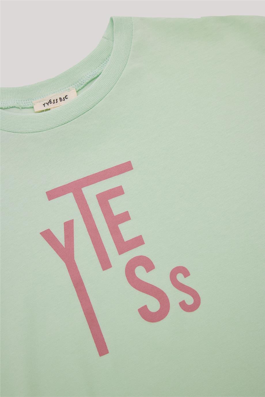 Tyess Basic Kız Çocuk Yeşil T-Shirt
