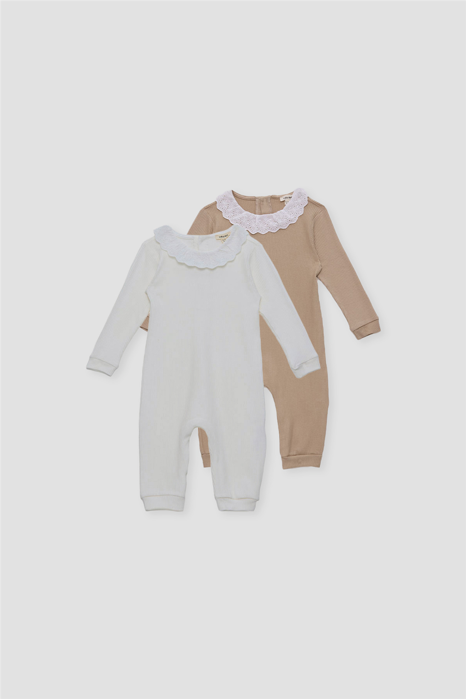 Tyess BSC Kız Bebek Ekru-Bej Tulum SetTyess BSC Kız Bebek Ekru-Bej Tulum Set