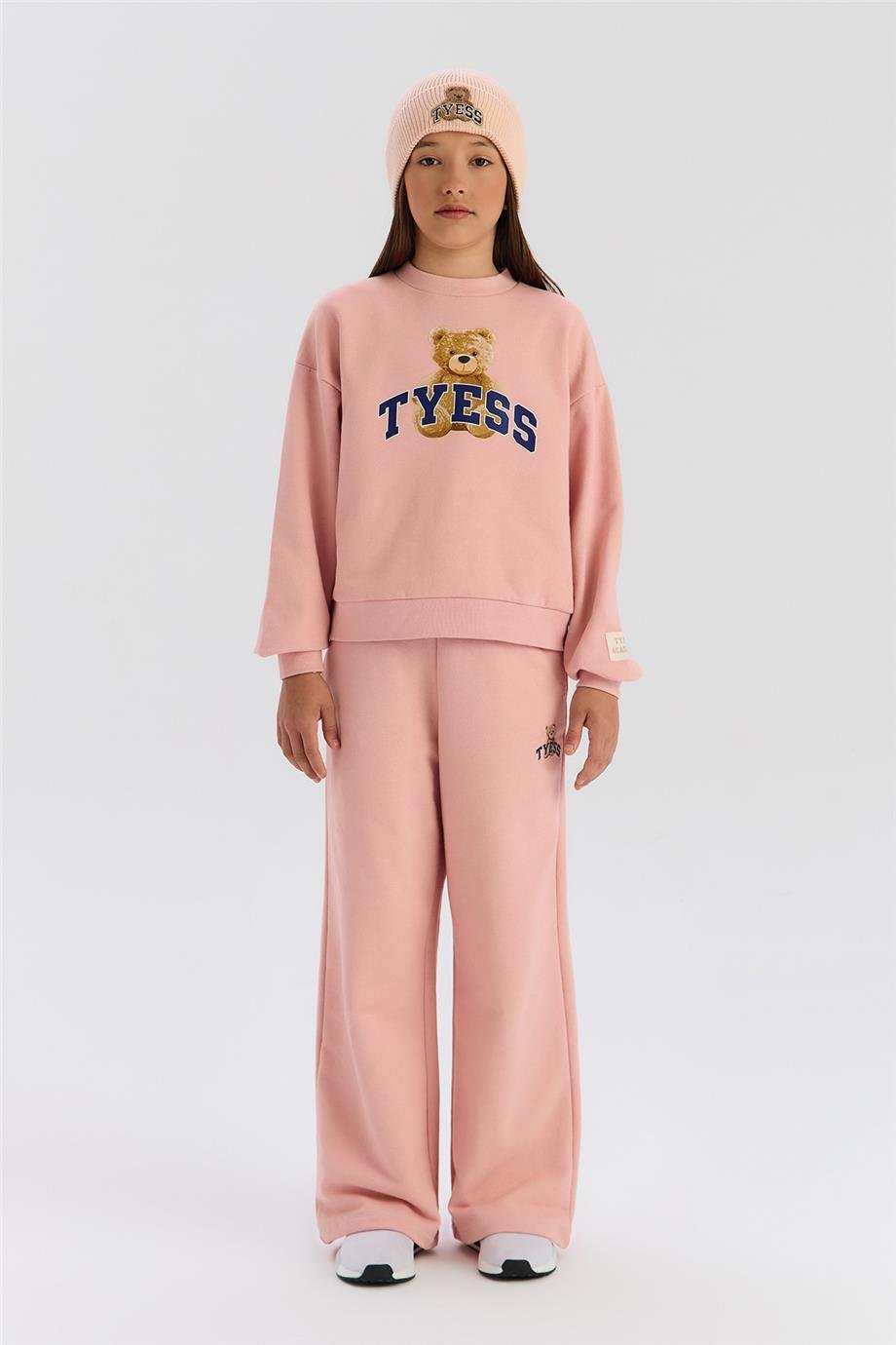 Tyess Kız Bebek Pudra SweatshirtTyess Kız Bebek Pudra Sweatshirt