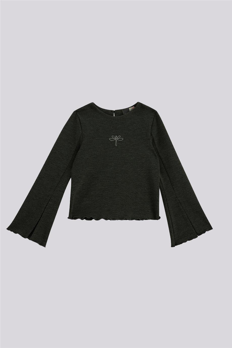 Tyess Girls Anthracite BlouseTyess Girls Anthracite Blouse