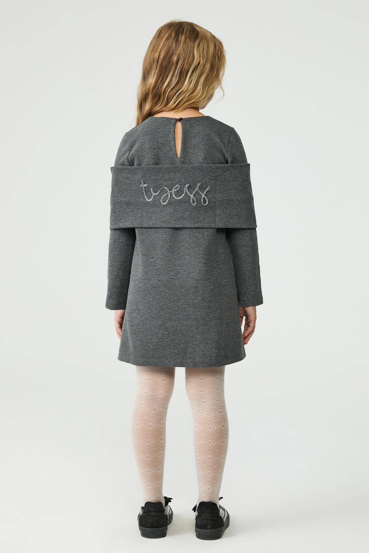 Tyess Kız Çocuk Antrasit ElbiseTyess Kız Çocuk Antrasit Elbise
