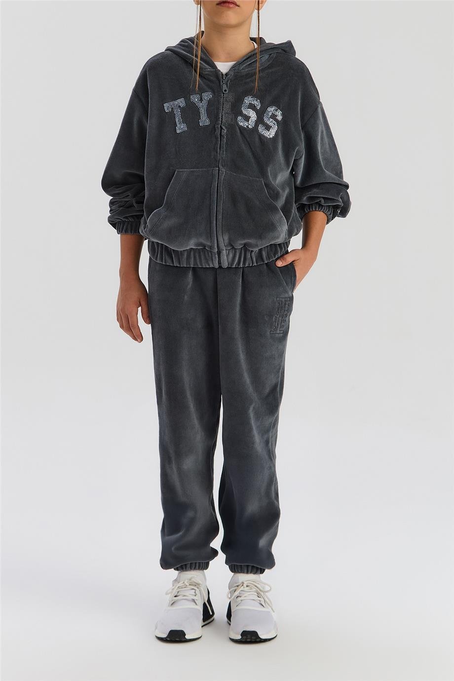 Tyess Kız Çocuk Antrasit Eşofman AltıTyess Kız Çocuk Antrasit Eşofman Altı