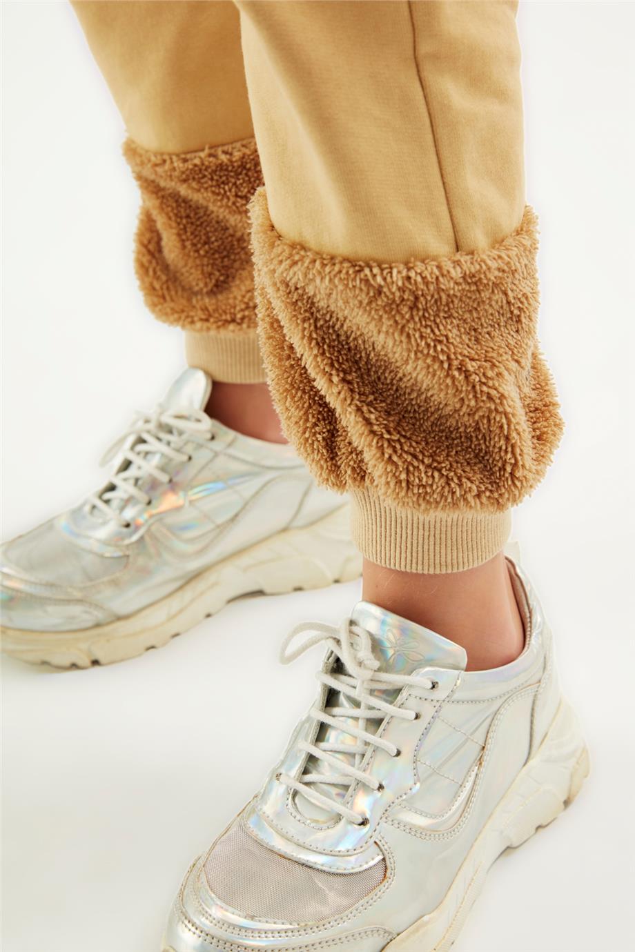 Tyess Kız Çocuk Bej Eşofman Altı