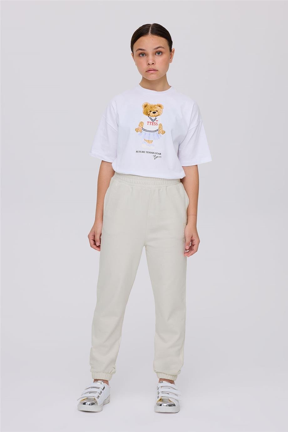 Tyess Kız Çocuk Bej Eşofman AltıTyess Kız Çocuk Bej Eşofman Altı