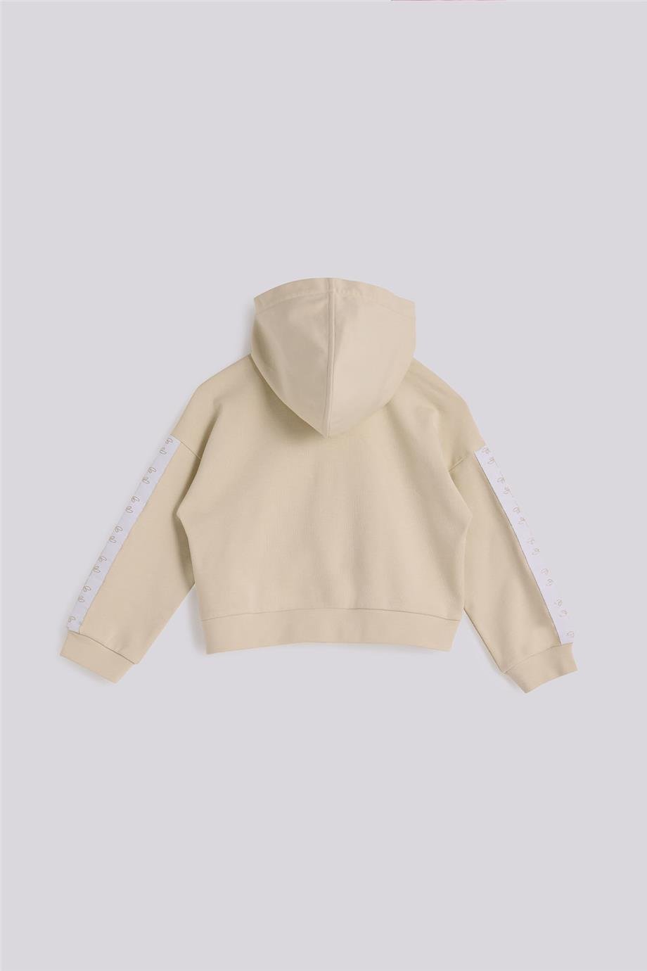 Tyess Girl Beige Tracksuit TopTyess Girl Beige Tracksuit Top