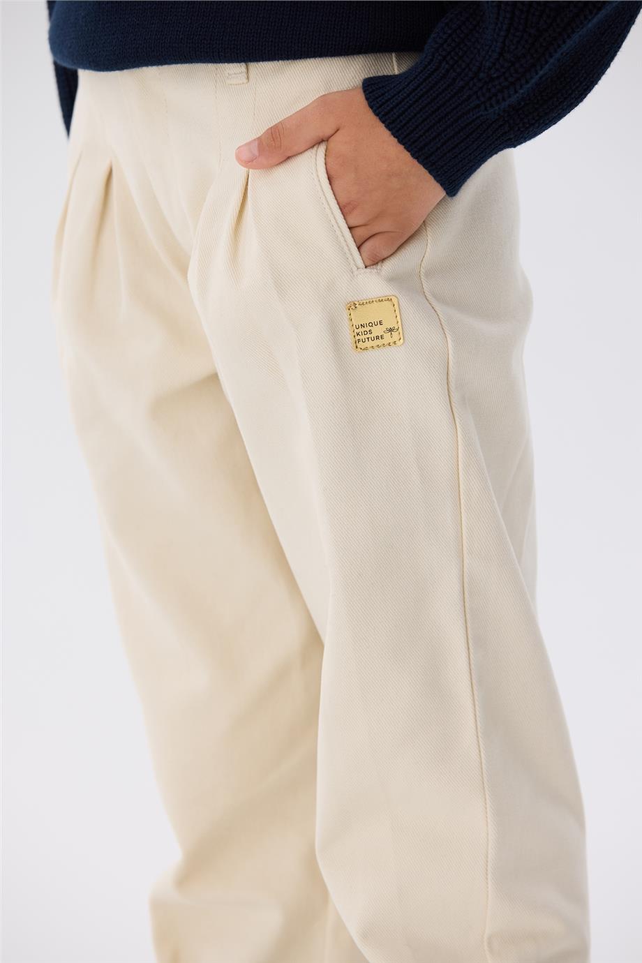 Tyess Kız Çocuk Bej Pantolon