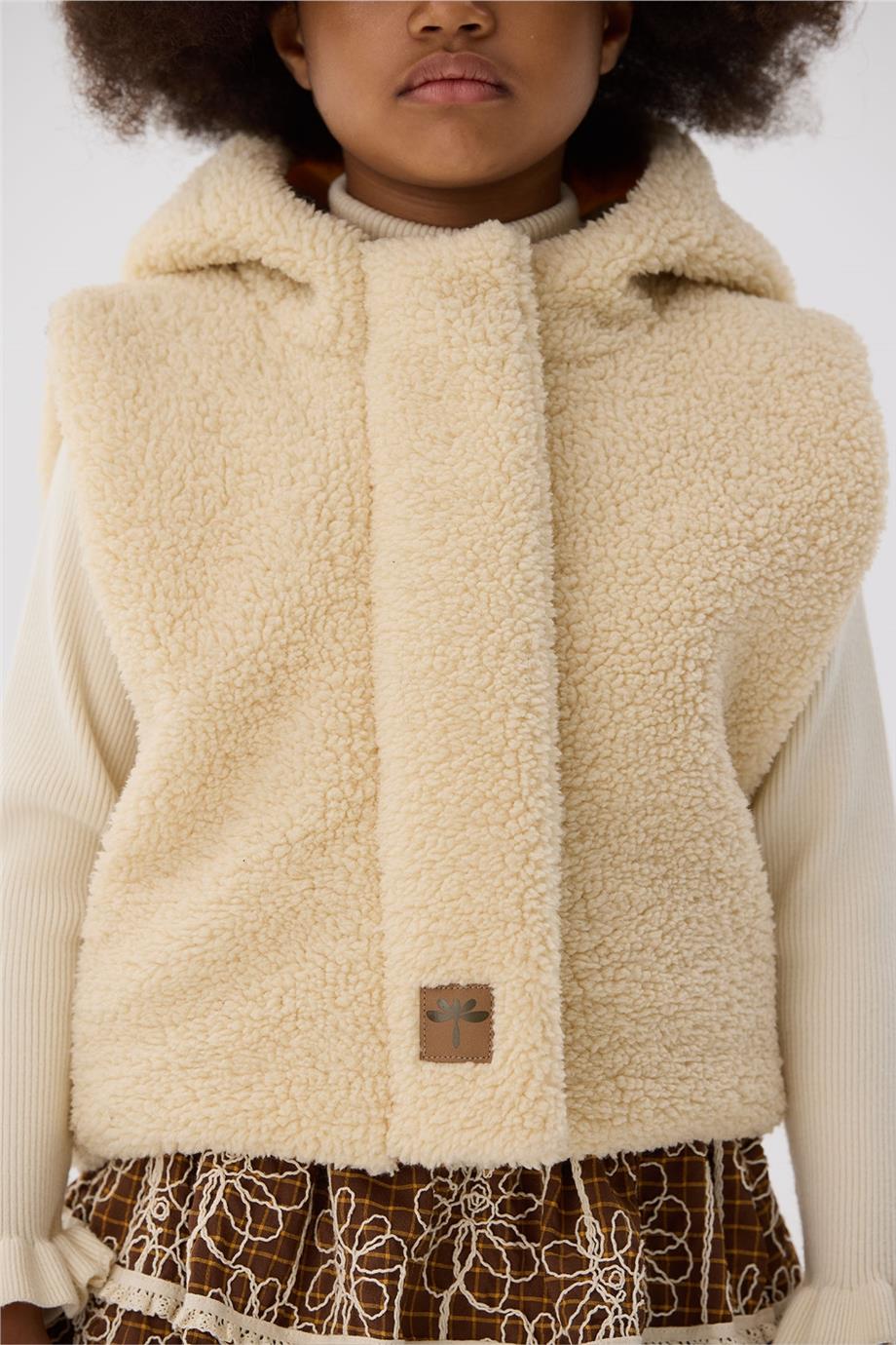 Tyess Kız Çocuk Bej Yelek