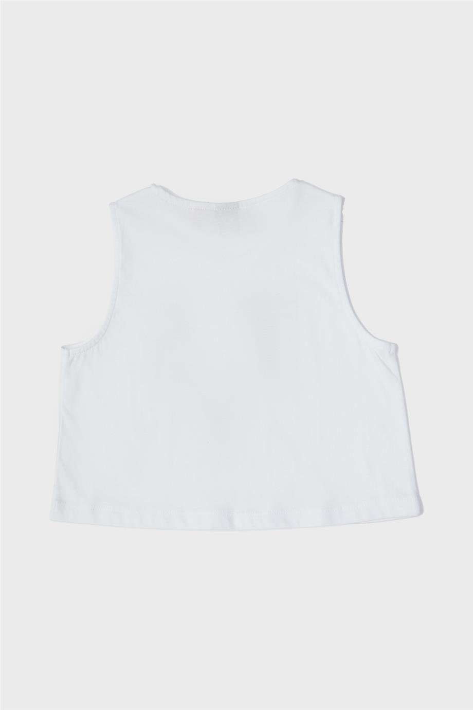 Tyess Kız Çocuk Beyaz Atlet