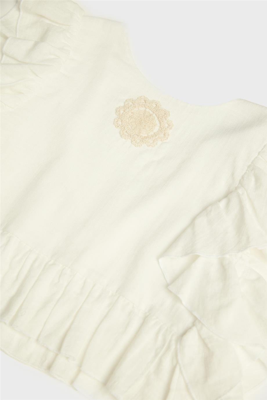 Tyess Kız Çocuk Beyaz Bluz