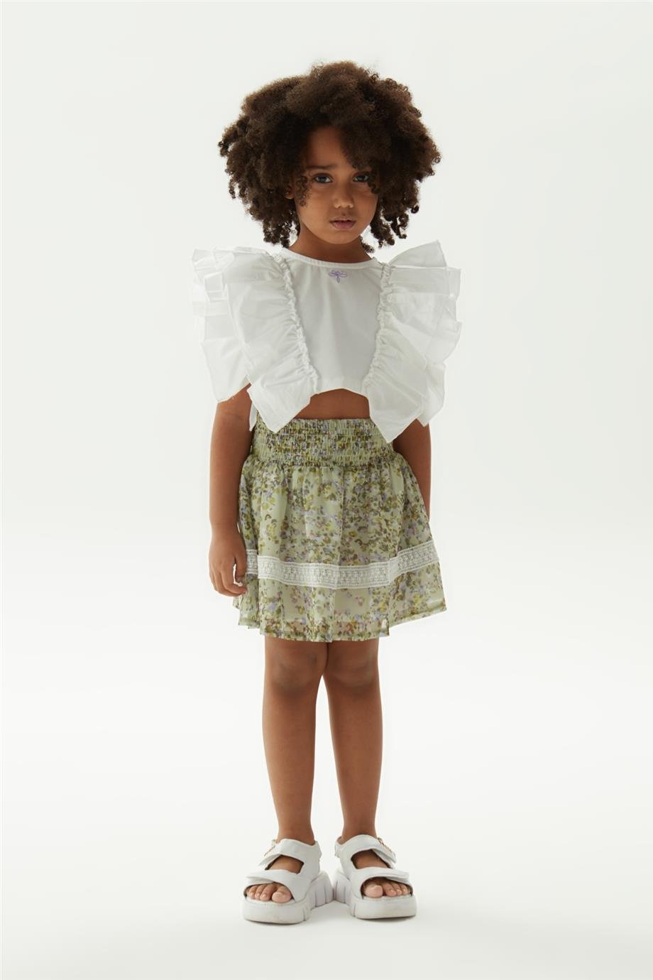 Tyess Kız Çocuk Beyaz Bluz