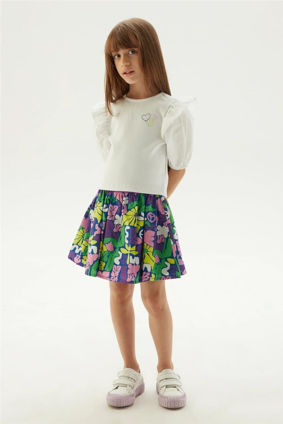 Tyess Kız Çocuk Beyaz Bluz