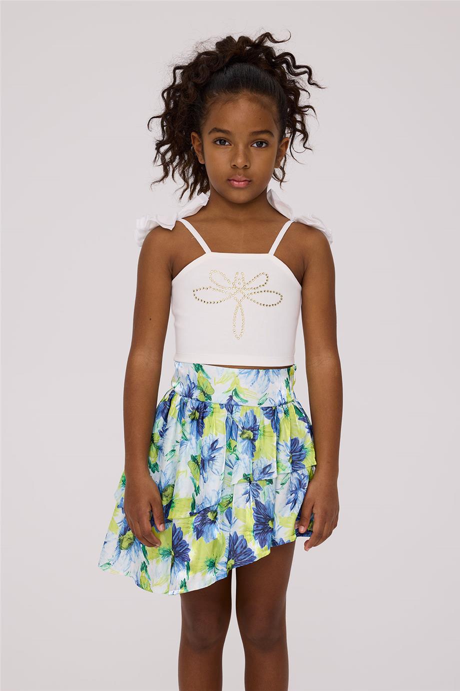 Tyess Kız Çocuk Beyaz BluzTyess Kız Çocuk Beyaz Bluz