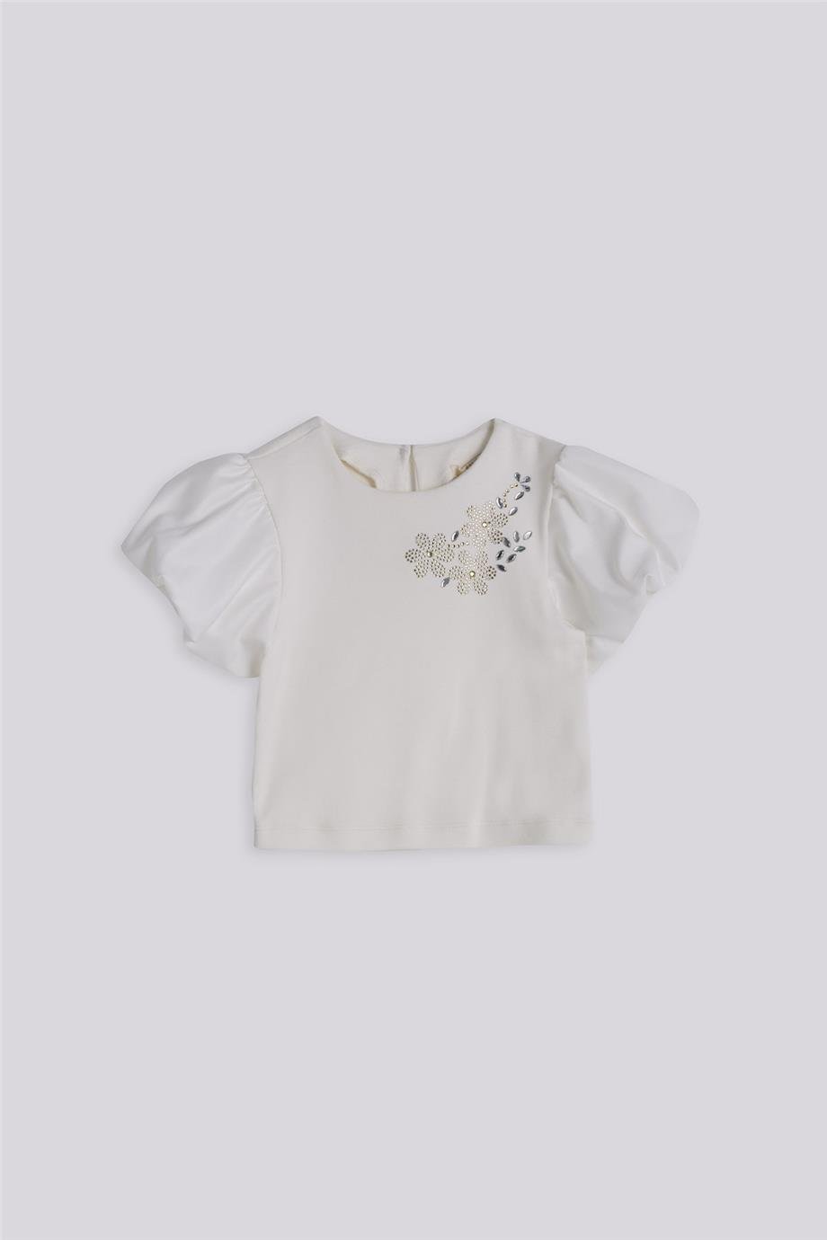 Tyess Kız Çocuk Beyaz BluzTyess Kız Çocuk Beyaz Bluz