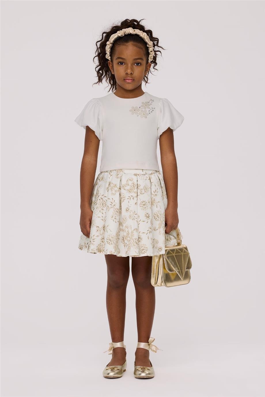 Tyess Kız Çocuk Beyaz BluzTyess Kız Çocuk Beyaz Bluz