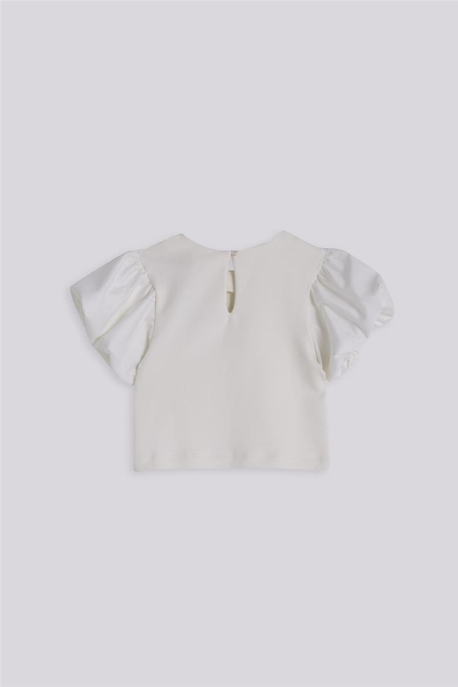 Tyess Kız Çocuk Beyaz BluzTyess Kız Çocuk Beyaz Bluz