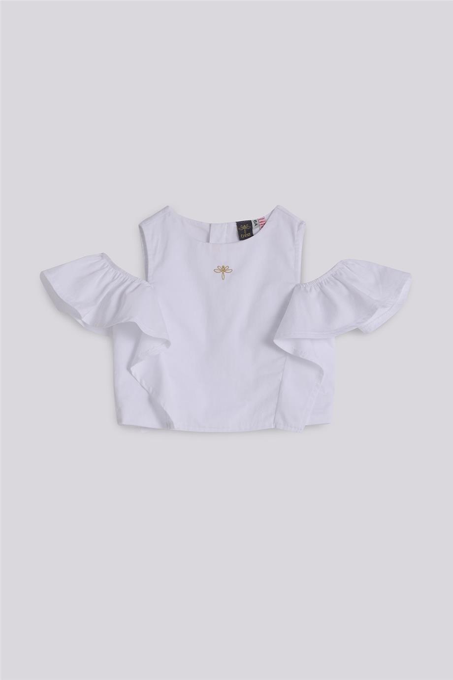 Tyess Kız Çocuk Beyaz BluzTyess Kız Çocuk Beyaz Bluz