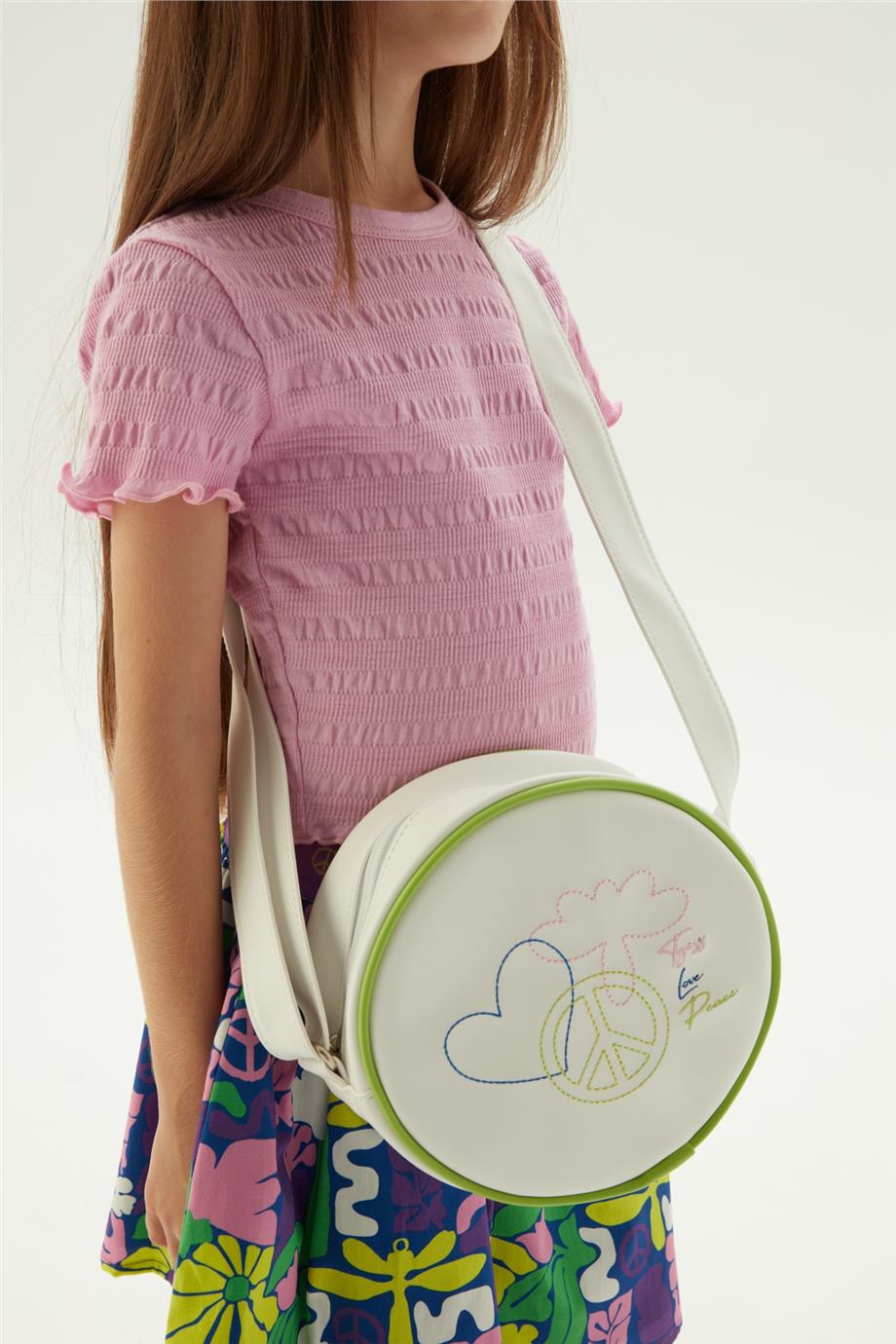 Tyess Kız Çocuk Beyaz Çanta