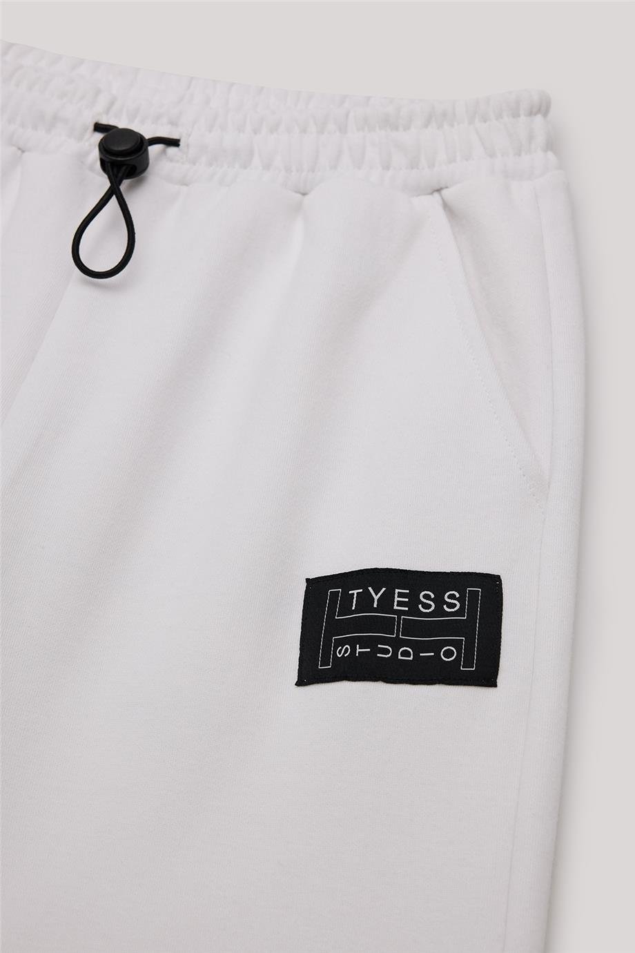 Tyess Kız Çocuk Beyaz Eşofman Altı