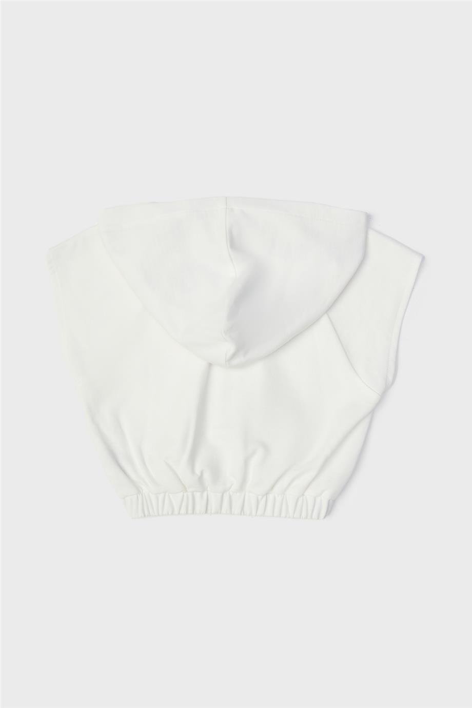 Tyess Kız Çocuk Beyaz Eşofman Üstü