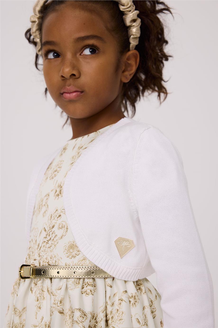 Tyess Girl White CardiganTyess Girl White Cardigan