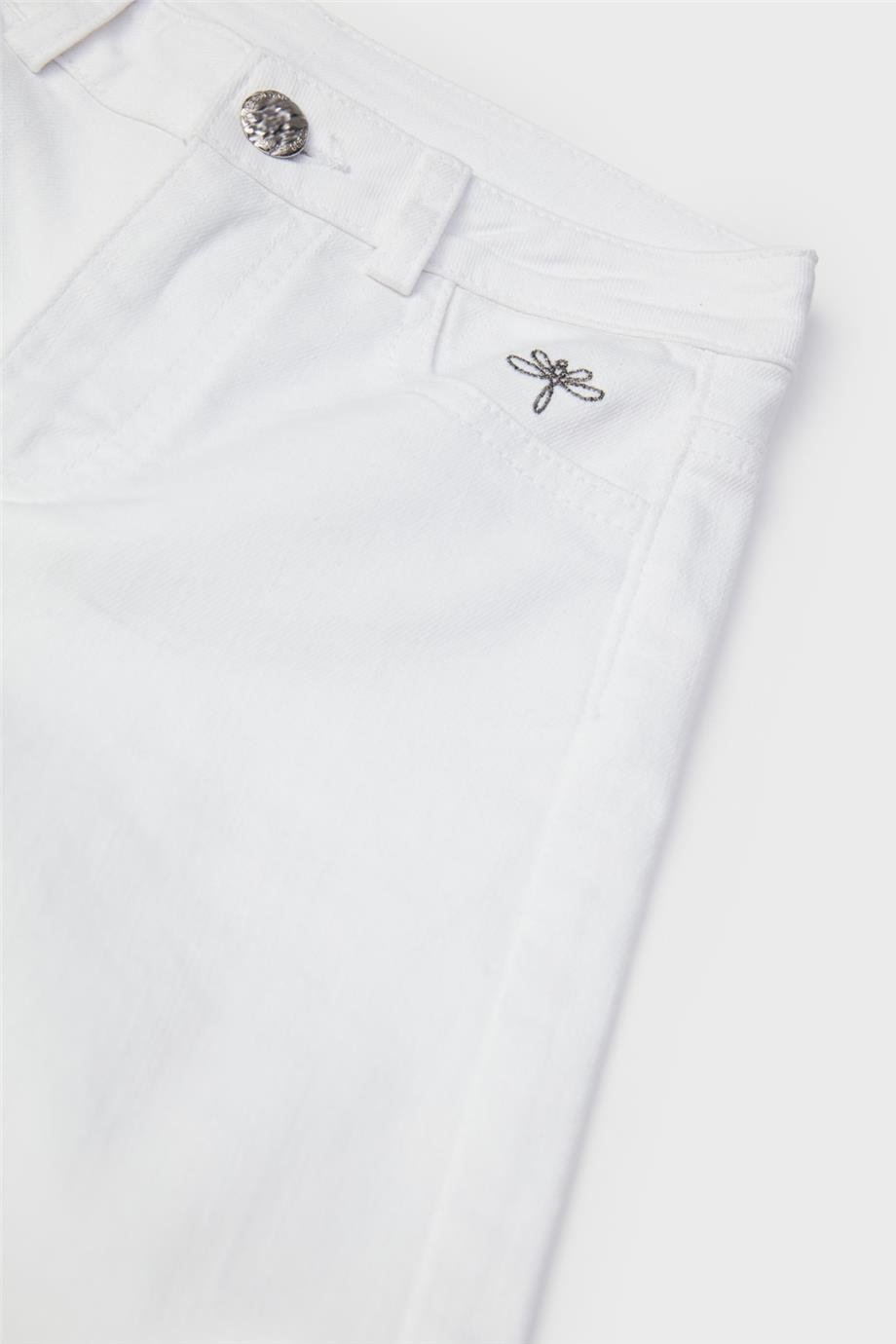 Tyess Kız Çocuk Beyaz Pantolon