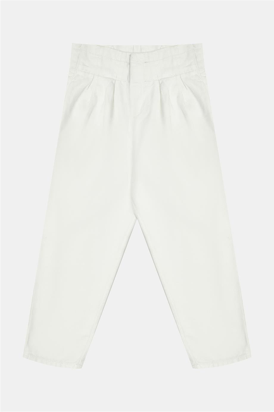 Tyess Kız Çocuk Beyaz Pantolon