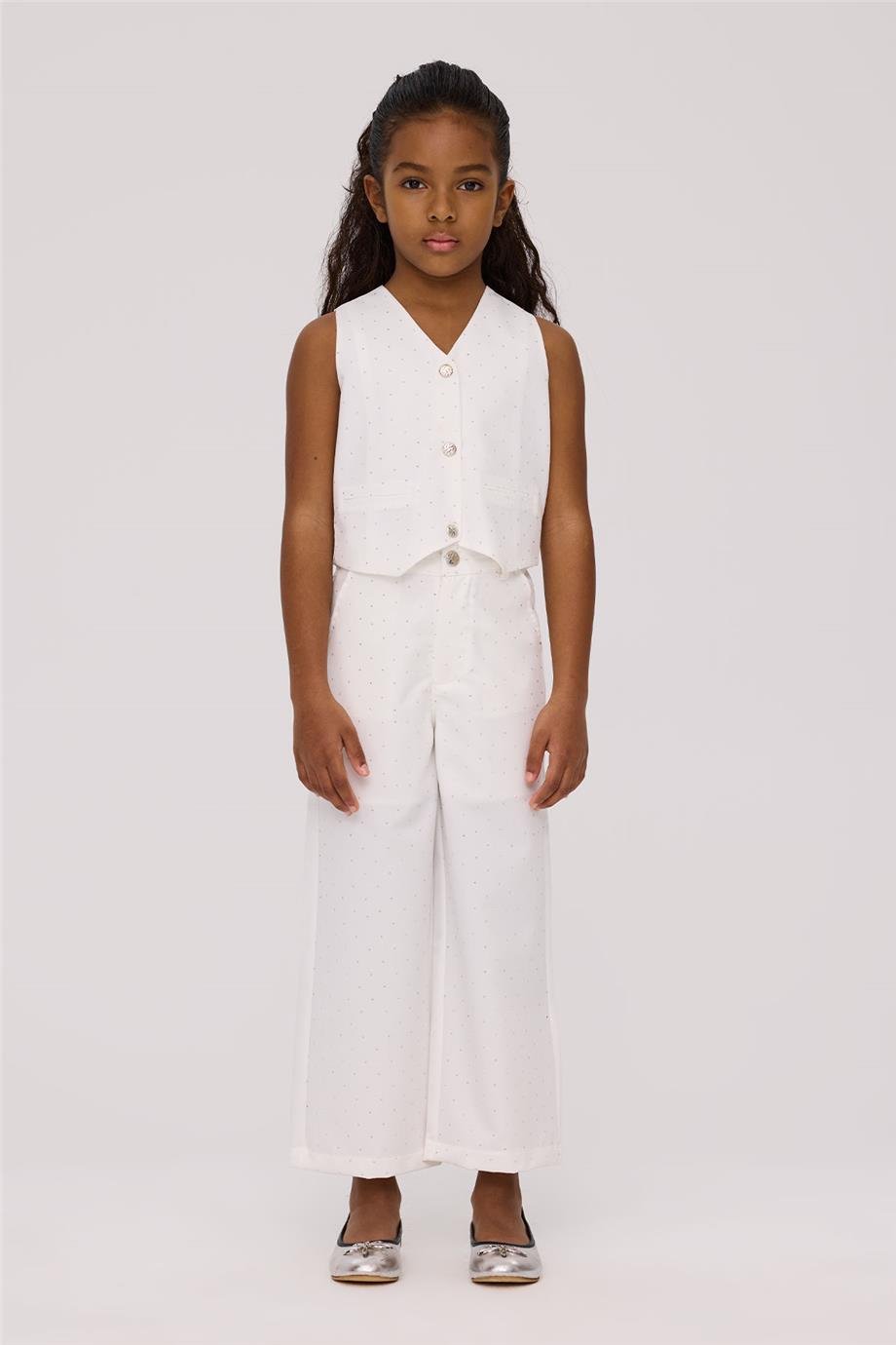 Tyess Girl White TrousersTyess Girl White Trousers