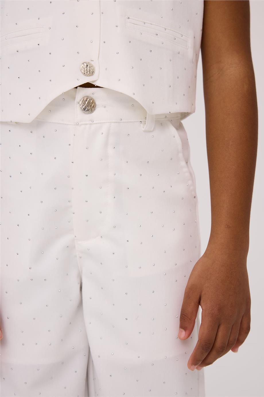 Tyess Girl White TrousersTyess Girl White Trousers