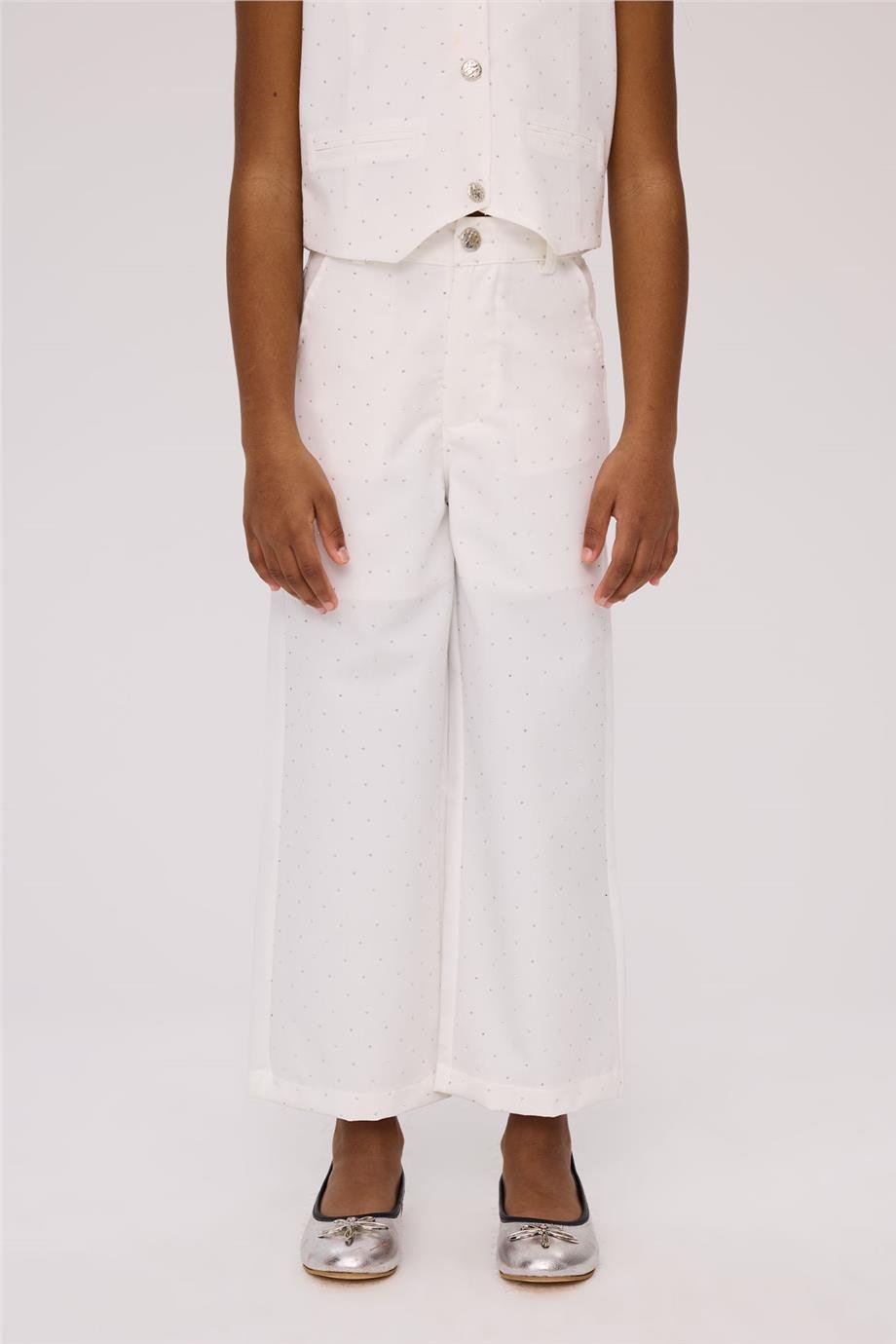 Tyess Girl White TrousersTyess Girl White Trousers