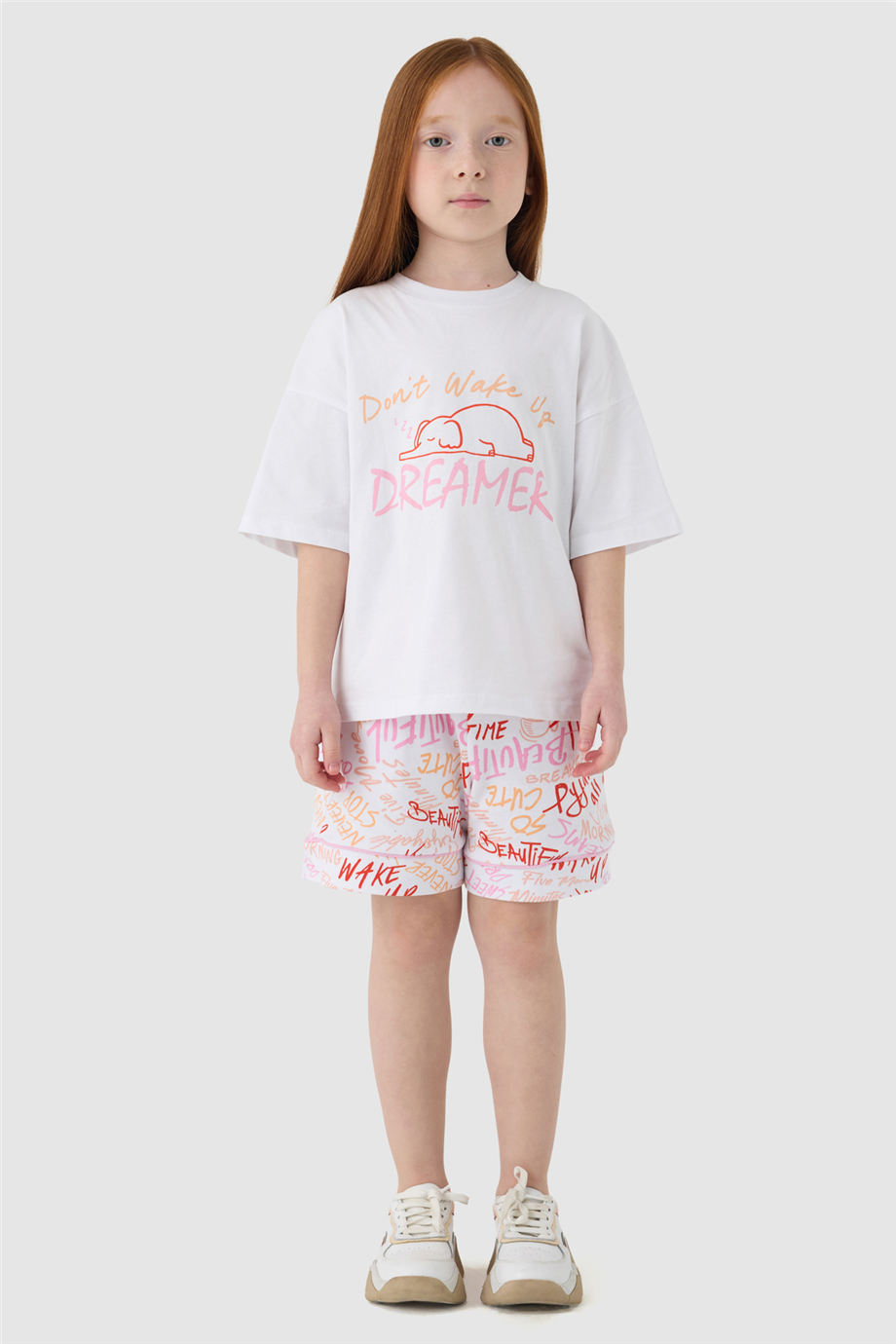 Tyess Kız Çocuk Beyaz Pijama TakımıTyess Kız Çocuk Beyaz Pijama Takımı