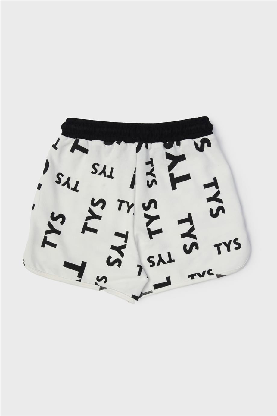 Tyess Kız Çocuk Beyaz Şort