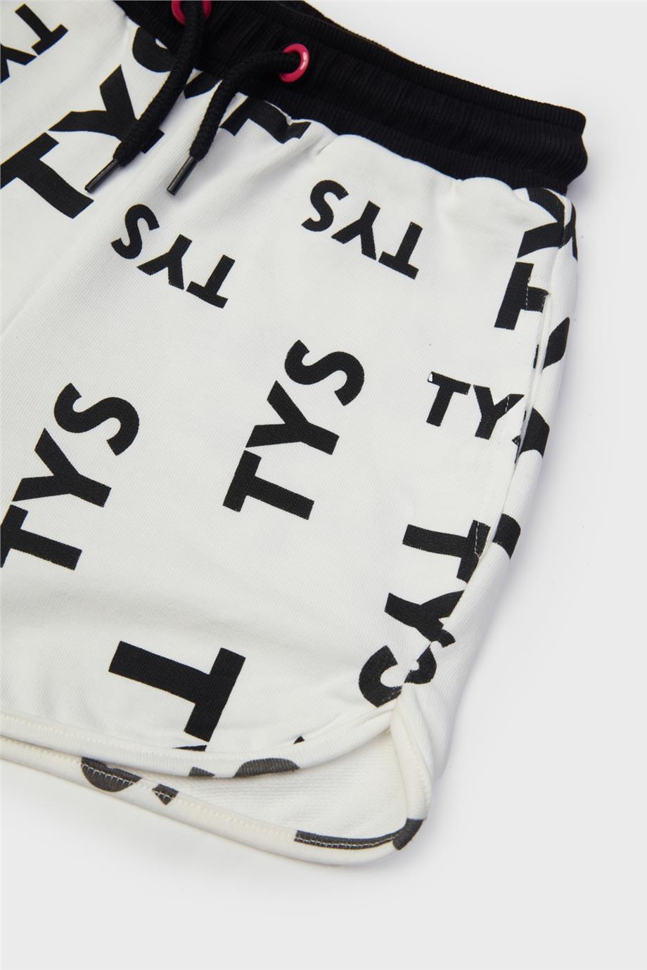 Tyess Kız Çocuk Beyaz Şort