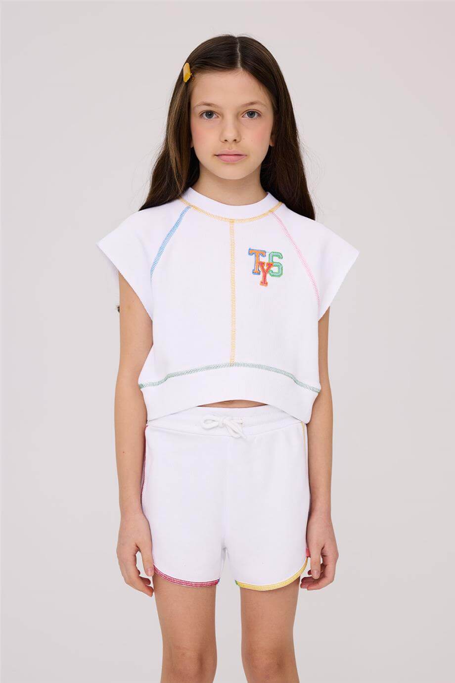 Tyess Girl White SweatshirtTyess Girl White Sweatshirt