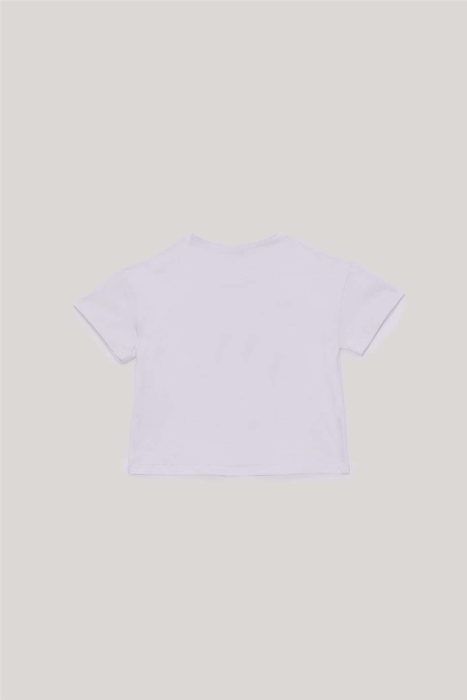 Tyess Kız Çocuk Beyaz T-Shirt