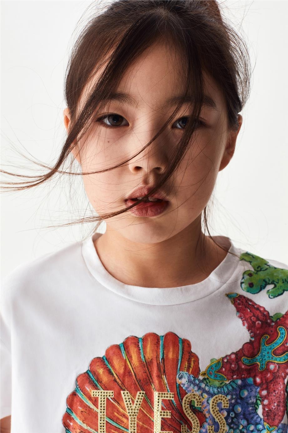 Tyess Kız Çocuk Beyaz T-Shirt