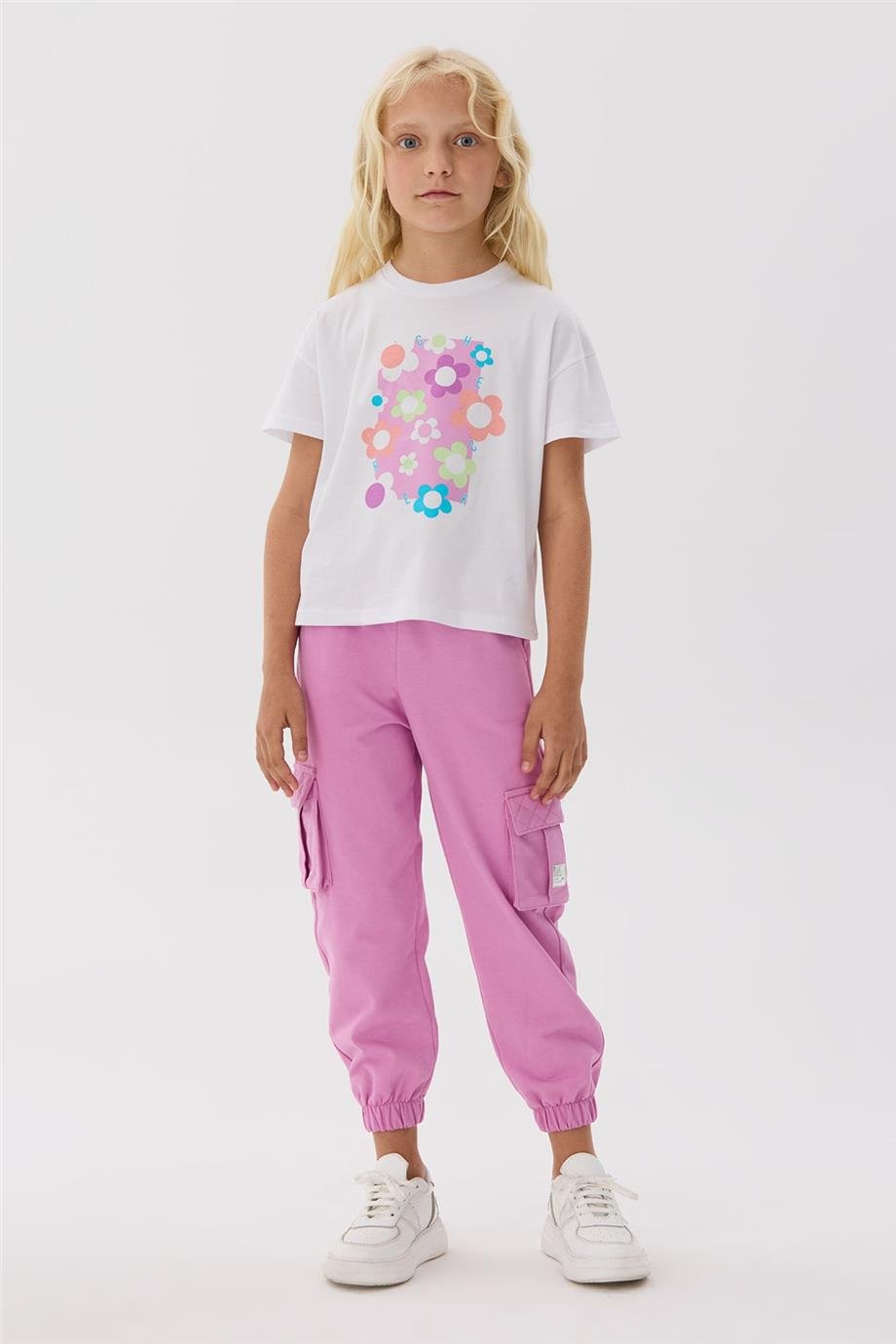 Tyess Kız Çocuk Beyaz T-Shirt