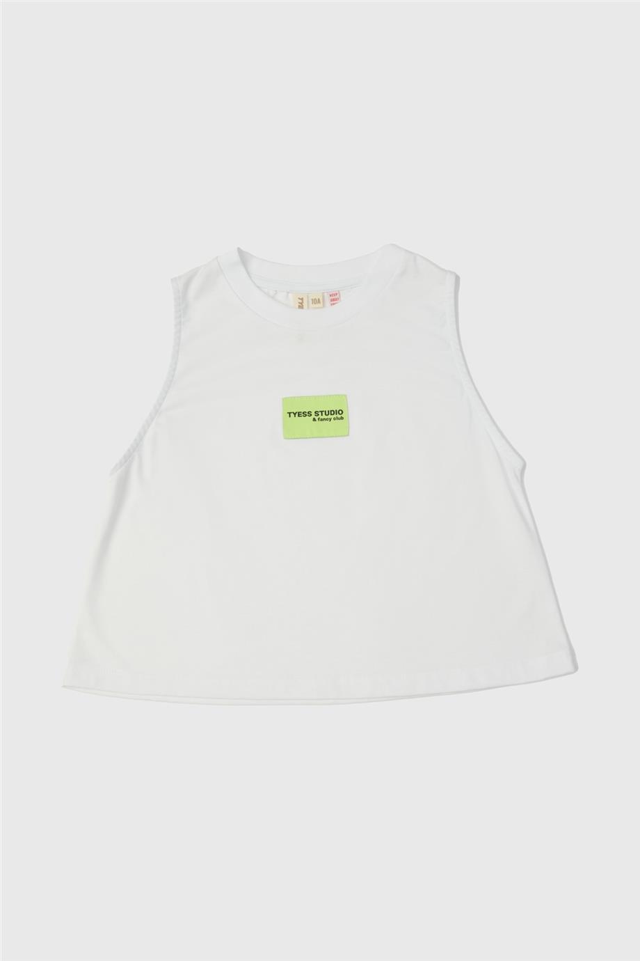 Tyess Kız Çocuk Beyaz T-Shirt