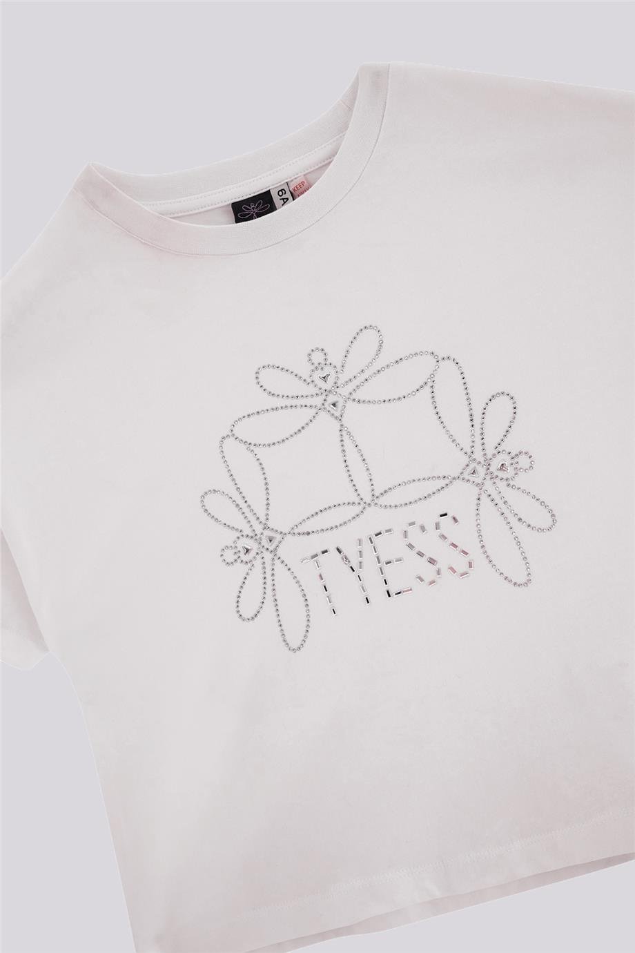 Tyess Kız Çocuk Beyaz TişörtTyess Kız Çocuk Beyaz Tişört
