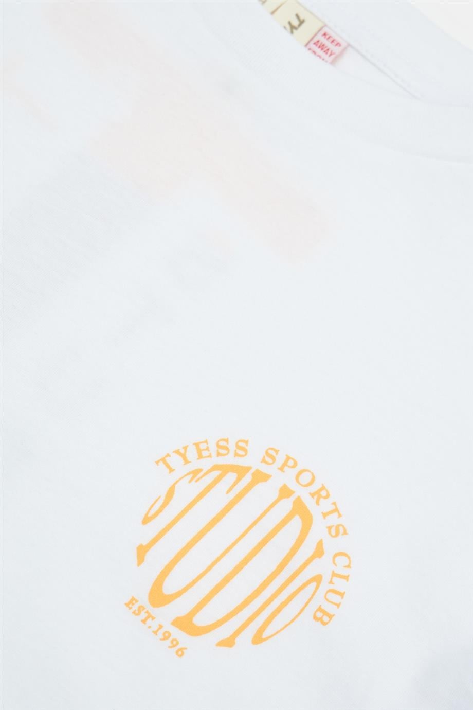 Tyess Kız Çocuk Beyaz Tshirt