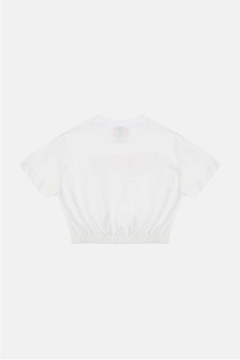 Tyess Kız Çocuk Beyaz Tshirt