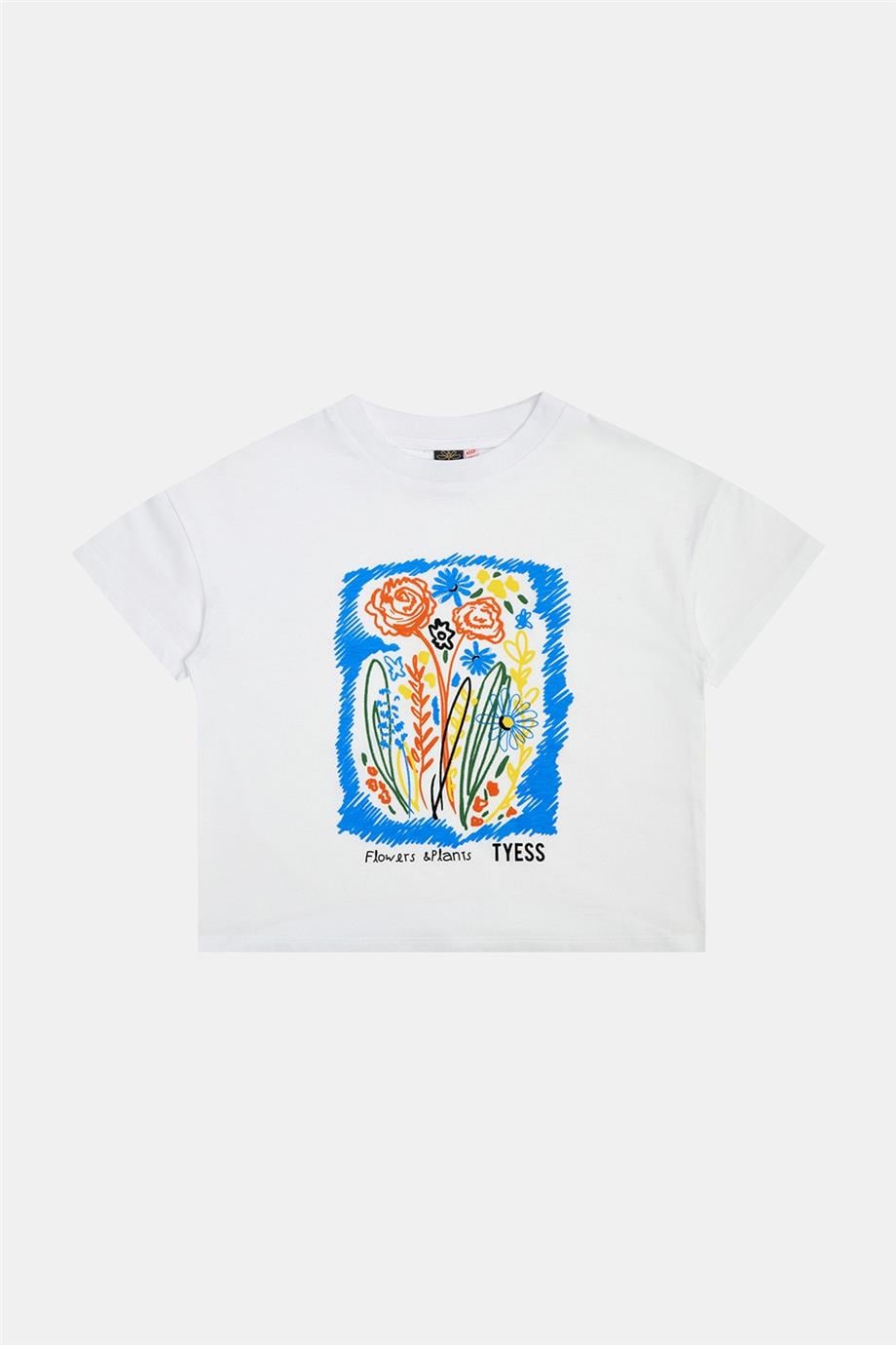 Tyess Kız Çocuk Beyaz Tshirt