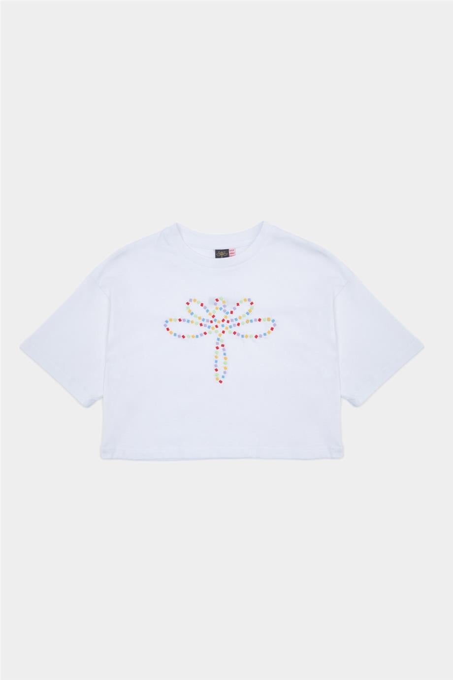 Tyess Kız Çocuk Beyaz Tshirt