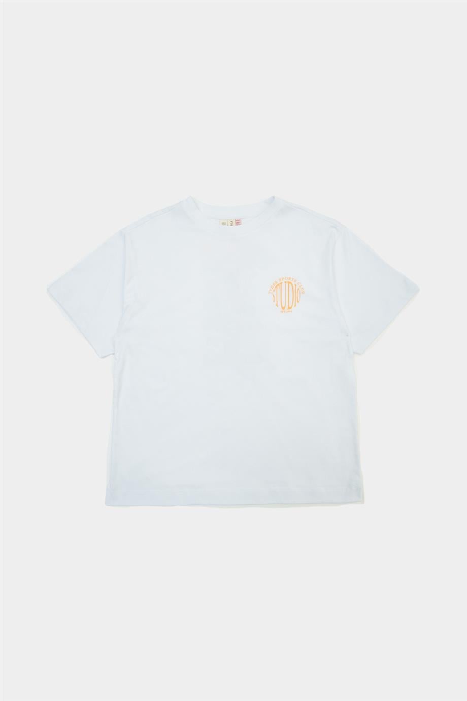 Tyess Kız Çocuk Beyaz Tshirt
