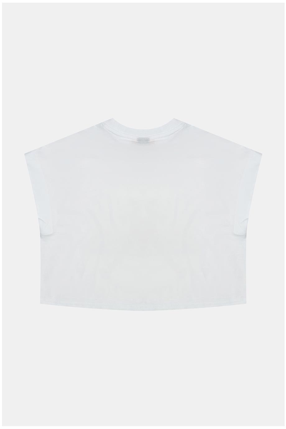 Tyess Kız Çocuk Beyaz Tshirt